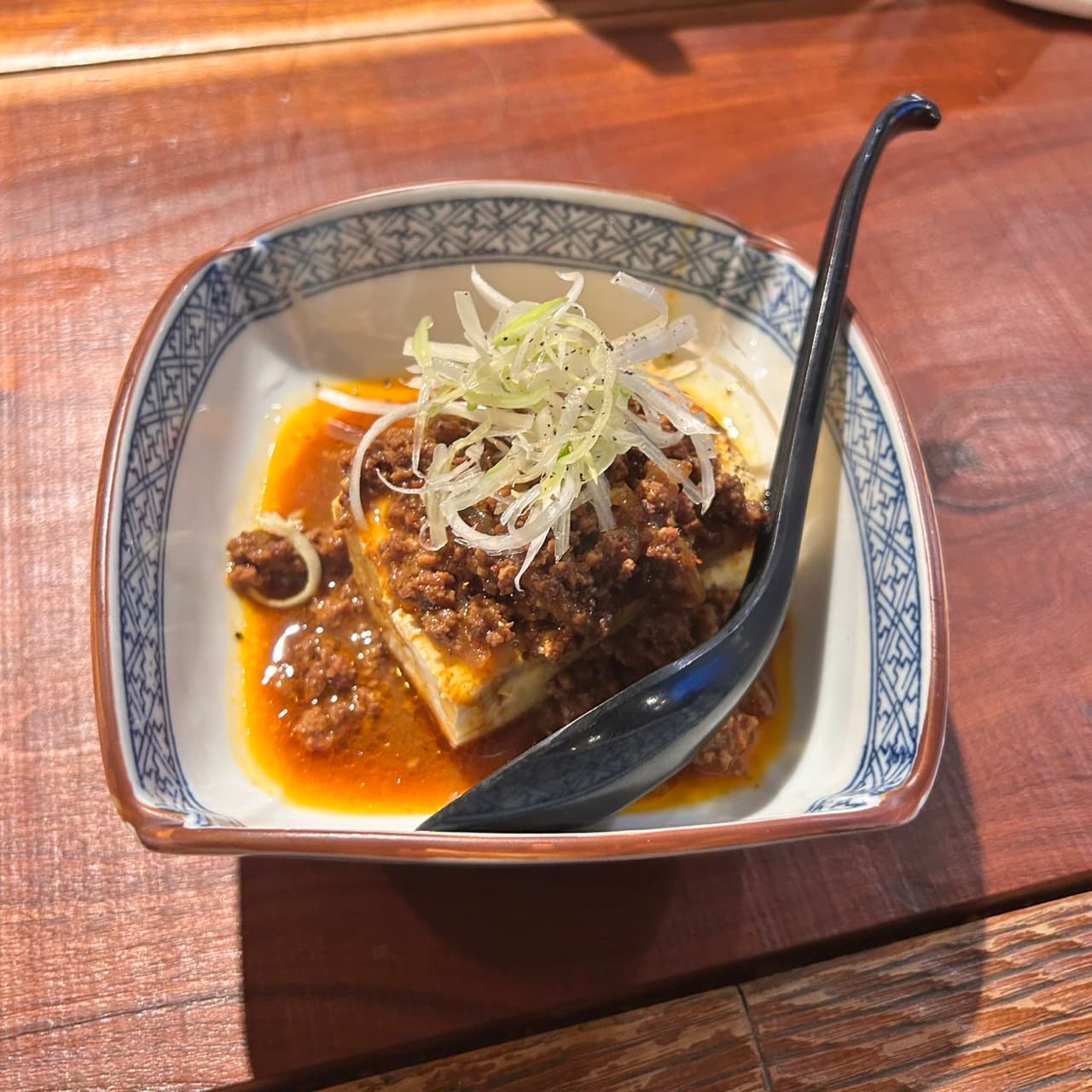 Warm Tofu with Spicy Miso Meat Sauce
