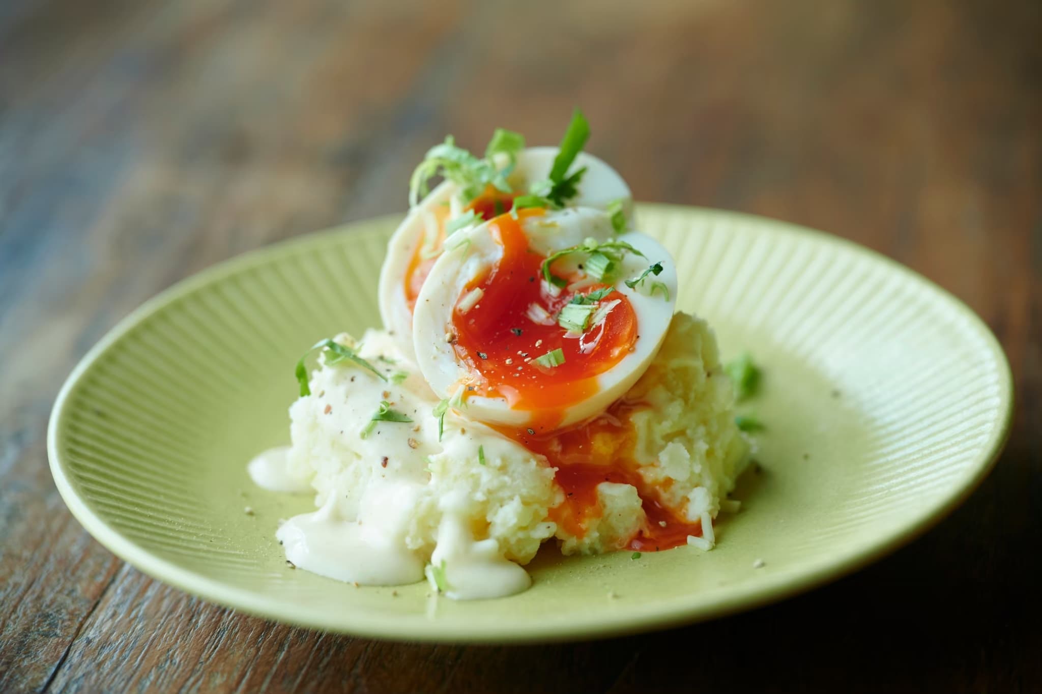 Creamy Egg Potato Salad with Miso Mayo